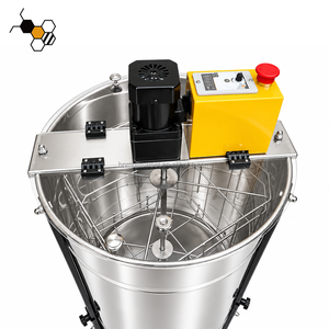 Extracteur <span class=keywords><strong>de</strong></span> miel électrique centrifuge amélioré en acier inoxydable 304 à 4 cadres avec moteur sans balais à couple constant, garantie <span class=keywords><strong>de</strong></span> 2 ans - Product Image 1