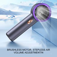 Nouveau design de ventilateur portable sans pales, turbo, rechargeable par USB, mini ventilateur à main haute vitesse