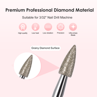 Vente en gros OEM, lime à ongles électrique russe, petite, conique, outil de nettoyage des cuticules, pour ongles en acrylique, perceuse à ongles rotative