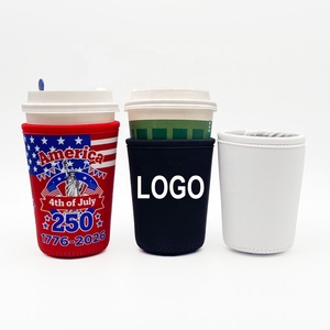 Funda Térmica para Café Helado, Diseño 4 de Julio, Portavasos Personalizado con Logo, Funda para Vasos, Portavasos Personalizado en Blanco, OEM - Product Image 2