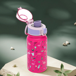 SilverJet Kids Stainless Steel Water Bottle 500Ml Double Wall Insulated With Lid And Handle For School Outdoor Use - Product Image 1