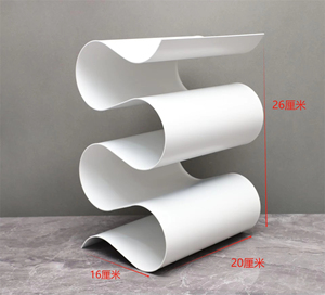 Environmental Protection Desktop Decoration S Shape Metal Wine Bottle Holder Sample Room Wine <b>Cabinet</b> - Product Image 2