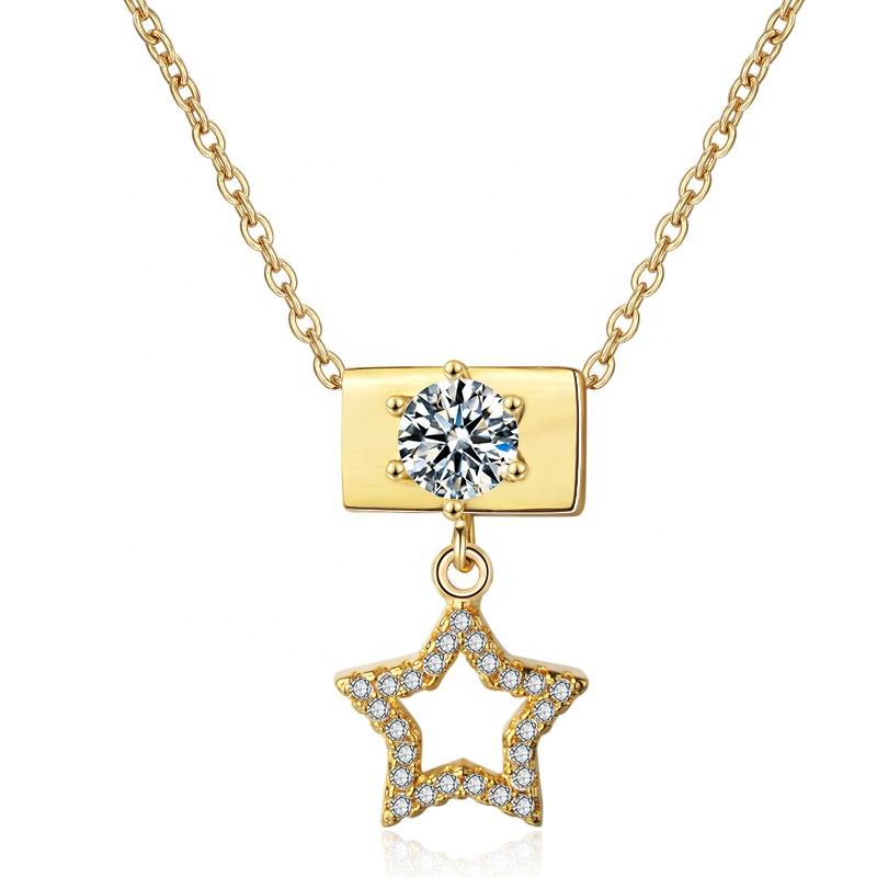 14k Gold Women's Heart Shape Pendant Necklace Chain, Oem