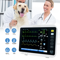 Moniteur d'anesthésie vétérinaire portable et rechargeable OliveVet pour signes vitaux multiparamètres, ECG, fréquence cardiaque du patient, hôpital vétérinaire