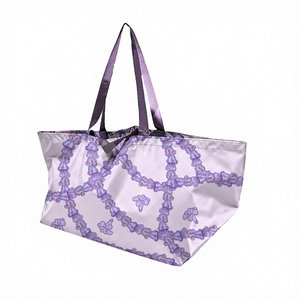 Custom Logo Wholesale Reusable Eco-friendly PP Non-woven <b>Folding</b> Shopping <b>Bags</b> Large (>50cm) Printable for Supermarket Grocery - Product Image 3
