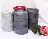 Corde en polyester tressée creuse de 3 mm, 230 mètres, pour emballage, crochet, coton, DIY, macramé, nylon – Vente en gros