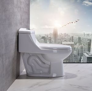 Phong cách Mỹ một mảnh WC nhà vệ sinh giá rẻ Nhà máy cung cấp tại Trung Quốc bán buôn cho doanh số bán hàng - Product Image 3