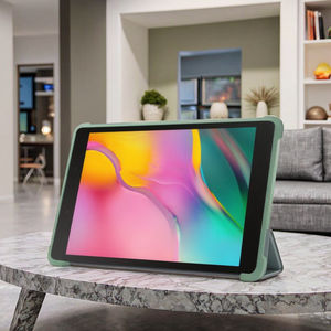 Funda para tableta para Samsung Tab <span class=keywords><strong>A7lite</strong></span>, funda protectora de 8,7 pulgadas, silicona de triple pliegue, TPU, ligera y con función semanal de Sueño automático - Product Image 1