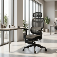 Chaises de bureau design luxueux, chaise de bureau ergonomique en maille moderne de luxe, chaise de bureau exécutive pour ordinateur
