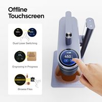 Máquina de Grabado Láser en Cuero LP4, Diodo de 10W, IR de 2W, Máquina de Marcado Láser de Escritorio para Bolsos, Cinturones, Carteras, Zapatos, Logotipos Personalizados