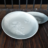 Sous-verre en métal à motif de chrysanthème circulaire, résistant à la chaleur, pour tasses, gobelets, snacks et bonbons, accessoire pour boissons