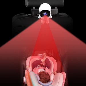 Baby Car Baby Monitor-4,3 pulgadas con visión nocturna, vista segura infantil en <span class=keywords><strong>coche</strong></span>, cámara de asiento orientada hacia atrás y espejo para niños pequeños - Product Image 3