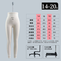 Mannequin de couture femme européen pour bas du corps, mannequin de coupe pour pantalon homme, personnalisable pour la confection de patrons et la couture