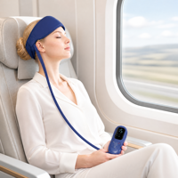 Appareil de massage automatique intelligent pour la tête avec fonction de pétrissage et de compression chaude, aide au sommeil pour la maison connectée