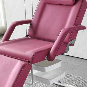 Table de <span class=keywords><strong>massage</strong></span> pliable Meixing avec dossier, portable, pour acupuncture, tatouage, broderie, beauté, en cuir PU - Product Image 4