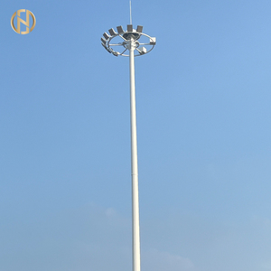 Qualité 15m 18m 20m 25m Acier Haut Mât Léger Poteau 15M Convient <span class=keywords><strong>Cage</strong></span> Échelle pour Football Fileld2 - Product Image 5