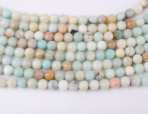 ลูกปัดกลมหินธรรมชาติ4/6/8/10/12มม. สำหรับทำเครื่องประดับ - Product Image 3