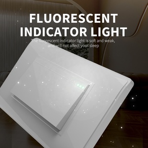 Tombol tekan kontrol cahaya Rocker besar, sakelar dinding untuk rumah, tahan api, permukaan sutra, sakelar Dinding 1 Gang 1/<span class=keywords><strong>2</strong></span> cara - Product Image 6