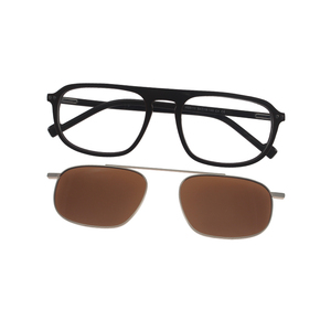 نظارات شمسية بتصميم جديد UV400 للرجال نظارات شمسية عصرية عتيقة للنساء نظارات بمشبك مستقطبة مشبك مربع على النظارات - Product Image 3