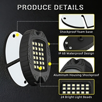 Luces LED Blancas Puras de Alta Intensidad para Chasis de Vehículos, 2, 8, 10, 12, 16 Pods, para Autos, Camionetas, Jeeps y Todoterreno
