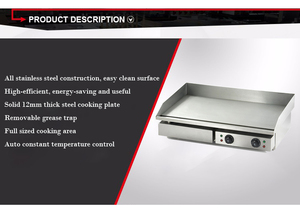 Gainco <span class=keywords><strong>Offre</strong></span> Spéciale <span class=keywords><strong>Commercial</strong></span> Comptoir Gril Électrique Hamburger Barbecue PLANCHA - Product Image 6