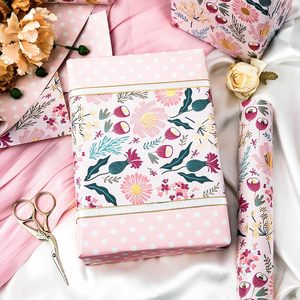 Mothers Day and Valentines Day aluminum gift wrapping <b>paper</b> with colorful floral <b>patterns</b> Double sided printing Customizable - Product Image 1