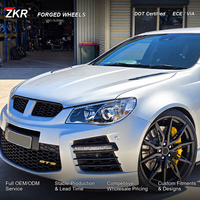 Jantes en alliage d'aluminium forgé ZKR Bright Silver Split Y-Spoke 18-22 pouces haute performance 5x112/120/114.3 pour Audi