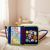 Livre d'activités Montessori personnalisable en feutre pour la maternelle, livre sensoriel silencieux pour bébé, livre d'autocollants magiques pour l'apprentissage précoce, jouets pour enfants et tout-petits