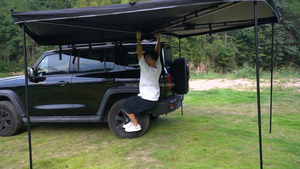Auvent latéral de voiture autoportant à 270 degrés, structure en aluminium robuste et imperméable de 2,2 m, éclairage LED, <span class=keywords><strong>toit</strong></span> de véhicule - Product Image 3