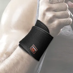 Pulseira de ajustamento gratuito, cinta de neoprene com alça para pulso de compressão para academia