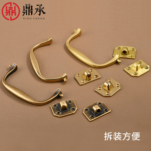 Tirador de latón antiguo Dingcheng para puertas de armarios y cajones de muebles de madera - Product Image 4