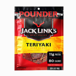 Sacchetti in Alluminio AL07 con Chiusura a Zip Personalizzati per Confezionamento Alimentare, Cubi di Carne Secca Sottovuoto - Product Image 1