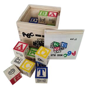 Tùy Chỉnh ABC 123 Khối Số Thư Khối Montessori Toddler Đồ Chơi Bé Khối Bằng Gỗ Xúc Xắc - Product Image 3
