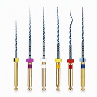 Limas Endodónticas Rotatorias de NiTi Doradas para Conductos Radiculares, Activadas por Calor, SX S1 S2 F1 F2 F3, 6 Piezas, Conicidad Grande