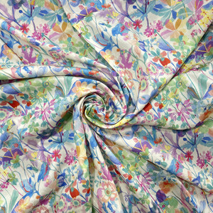 Tela Brocada <span class=keywords><strong>de</strong></span> Algodón Tana Lawn Peinado Orgánico Estilo Liberty <span class=keywords><strong>de</strong></span> Londres, Ligera, para Forro <span class=keywords><strong>de</strong></span> Vestidos y Camisas <span class=keywords><strong>de</strong></span> Niñas - Product Image 2