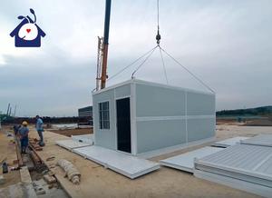 Maison de conteneur pliable légère pliable réutilisable pour les espaces de travail de bureaux mobiles - Product Image 3