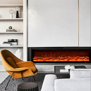 Caminetto Elettrico da Parete con Effetto Fiamma e Legna, per Arredamento Interno, Fornitura Diretta dalla Fabbrica - Product Image 3