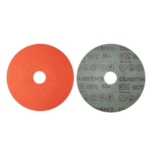 Disque en fibre 3M 987C 5 pouces 125 mm Cubitron <span class=keywords><strong>II</strong></span> en céramique, à trous ronds ou croisés, <span class=keywords><strong>de</strong></span> 36+ à 80+ pour le polissage et l'ébavurage du métal - Product Image 4