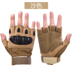 Vente en gros de gants tactiques durs pour articulations demi-doigts Gants d'équitation et de combat respirants pour la chasse et la randonnée avec paume antidérapante - Product Image 4