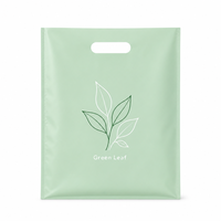 Sacs de courses en plastique découpés à la forme avec poignées, transparents, pour la vente en gros, sacs de marchandises avec poignées pour les magasins de détail, les boutiques et l'emballage cadeau