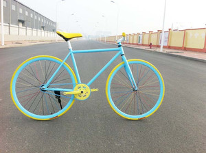Nhà Máy Trực Tiếp Cố Định Bánh Xe Đạp 700c Tốc Độ Duy Nhất Đầy Màu Sắc Xe Đạp Đường V Phanh 26 Inch Bánh Răng Cố Định Đường Chu Kỳ - Product Image 3