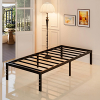 Cadre de lit en métal pliable moderne personnalisable en gros, taille King Size, lit simple en fer pour chambre et hôtel, revêtement poudré