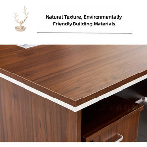 Depolama Dolaplı Yönetici Ahşap Ofis Koltuğu ve Masa Seti - Ticari ve Dış Mekan Kullanımı için Dayanıklı, Çevre Dostu, Kolay Montaj - Product Image 4