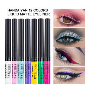 12 renk HANDAIYAN mat Eyeliner uzun ömürlü hızlı kuru renkli gözler kozmetik Eyeliner parti için - Product Image 4
