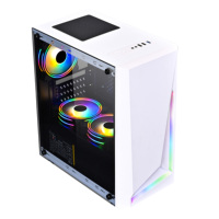 19 ans d'usine CPU gamer case gaming avec verre trempé pour panneau avant coque d'ordinateur personnalisée