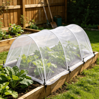 Witte warp gebreide PE insectennet voor kassen, fruitbomen en bescherming van groenteteelt, op maat gemaakt