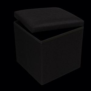 Modern Stool Living Room Furniture <b>Storage</b> Box, Fabric Stainless Steel Bamboo Highest Quality Sample Available - Product Image 4