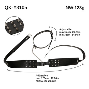 Lencería Bondage QKKQ, Sujetador de Cuero BDSM, Restricción de Senos, Lencería para Parejas, Ropa Interior Sexy para Coqueteo, Pinzas para Pezones, Juguetes Sexuales - Product Image 2