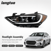 Assemblages de phares automobiles Hyundai, phares halogènes pour Hyundai Elantra 2017 2018 2019 Gauche 92101-F3000 / Droit 92102-F3000