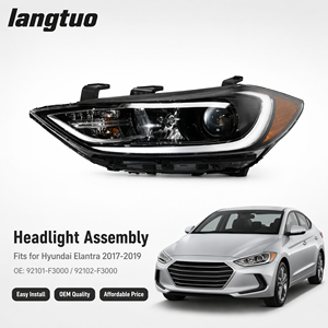 Assemblages <span class=keywords><strong>de</strong></span> phares automobiles Hyundai, phares halogènes pour Hyundai Elantra 2017 2018 <span class=keywords><strong>2019</strong></span> Gauche 92101-F3000 / Droit 92102-F3000 - Product Image 1